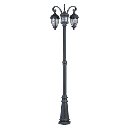 Artcraft Lighting (ac8569) Anapolis Triple Lantern Outdoor Post Light